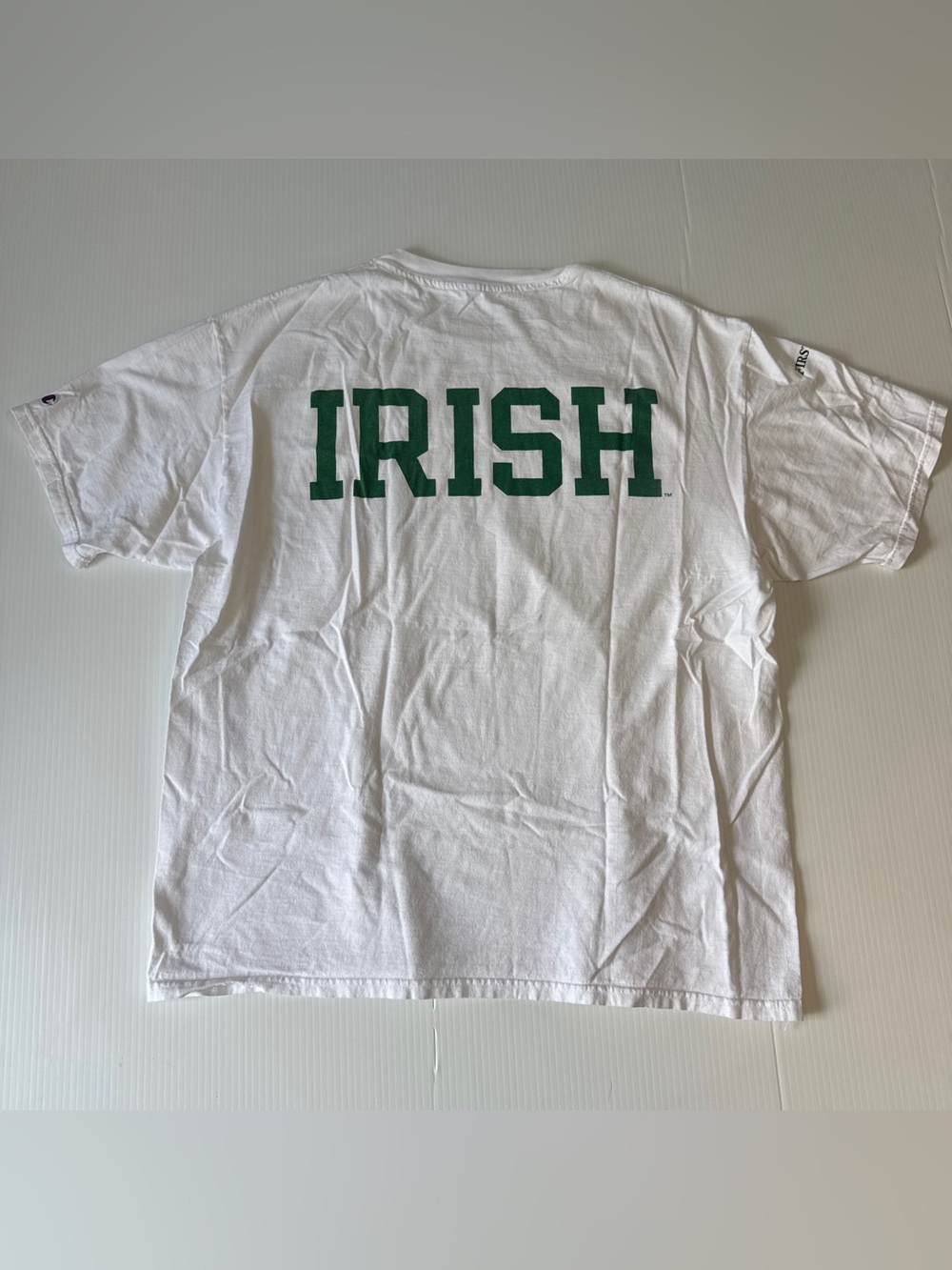 Vintage Champion Notre Dame Fighting Irish Tee XL 90s Collegiate Preppy USA NCAA